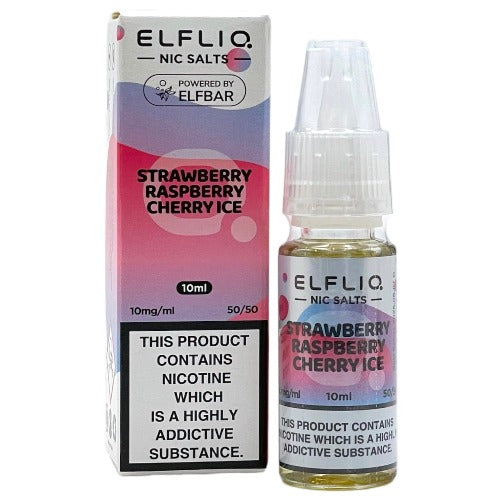 Strawberry Raspberry Cherry Ice 10ml Nic Salt E-liquid by Elf Bar ELFLIQ | Best4vapes