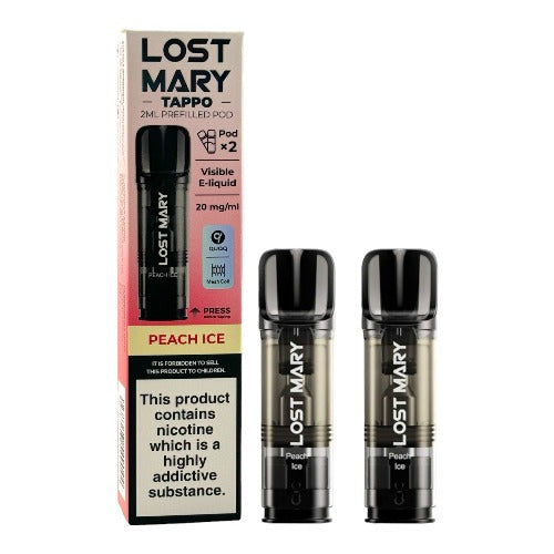 Lost Mary Tappo Prefilled Pods | Peach Ice | Best4vapes