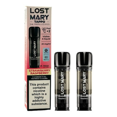 Lost Mary Tappo Prefilled Pods | Strawberry Raspberry | Best4vapes