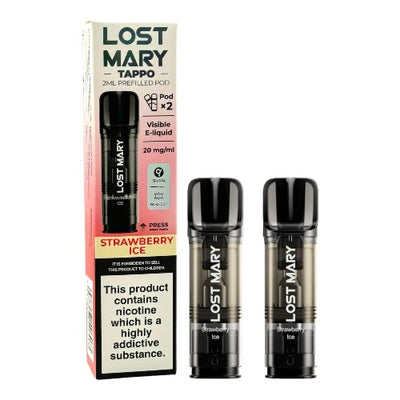 Lost Mary Tappo Prefilled Pods | Strawberry Ice | Best4vapes