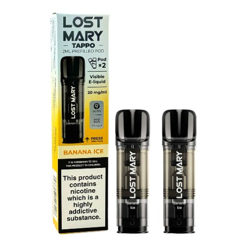 Lost Mary Tappo Prefilled Pods | Banana Ice | Best4vapes