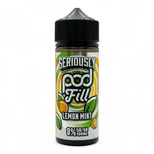 Lemon Mint 100ml Short Fill E-liquid by Seriously Pod Fill | Best4vapes