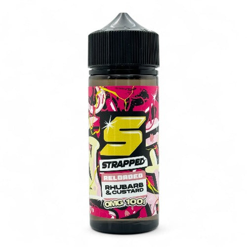 Rhubarb & Custard 100ml Short Fill E-liquid by Strapped Reloaded | Best4vapes