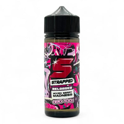 Mixed Berry Madness 100ml Short Fill E-liquid by Strapped Reloaded | Best4vapes