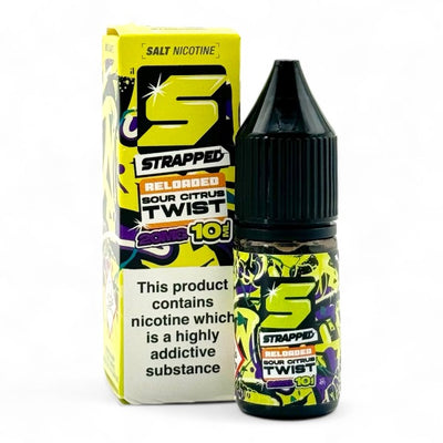Sour Citrus Twist 10ml Nic Salt E-liquid by Strapped Reloaded | Best4vapes