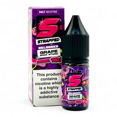 Grape Soda Storm 10ml Nic Salt E-liquid by Strapped Reloaded | Best4vapes