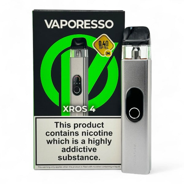 Vaporesso XROS 4 Vape Kit | Silver | Best4vapes
