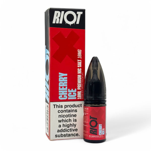 Cherry Ice 10ml Nic Salt E-liquid by Riot X | Best4vapes