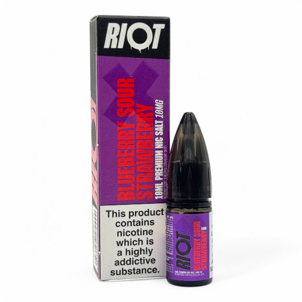 Blueberry Sour Strawberry 10ml Nic Salt E-liquid by Riot X | Best4vapes