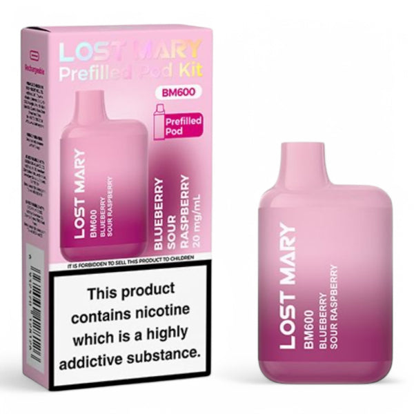 Lost Mary BM600 Prefilled Pod Kit | Blueberry Sour Raspberry | Best4vapes