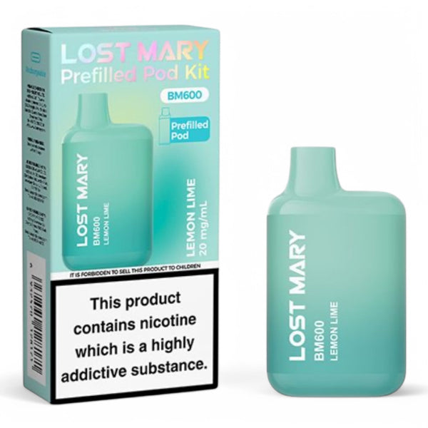 Lost Mary BM600 Prefilled Pod Kit | Lemon Lime | Best4vapes