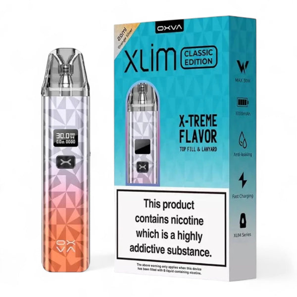 OXVA Xlim Classic Edition Vape Kit | Orange Silver | Best4vapes