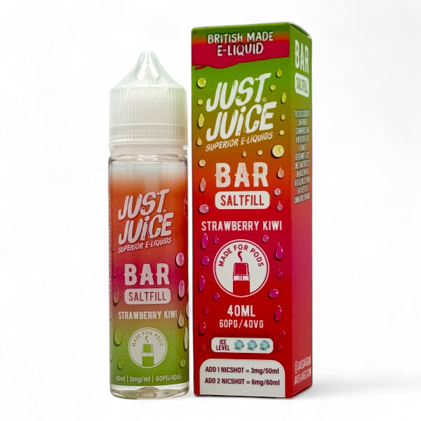 Strawberry Kiwi 40ml Bar Saltfill Short Fill E-liquid by Just Juice | Best4vapes