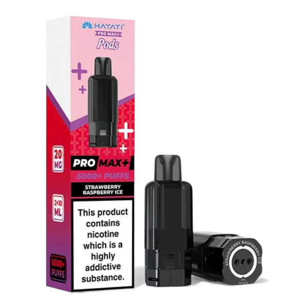 Hayati Pro Max Plus Refill Pod Pack | Strawberry Raspberry Ice | Best4vapes