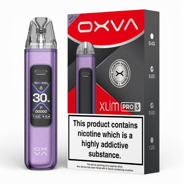 OXVA Xlim Pro 3 Vape Kit | Purple Silk | Best4vapes