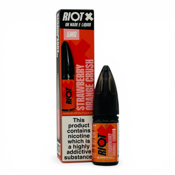 Strawberry Orange Crush 10ml Nic Salt E-liquid by Riot X | Best4vapes