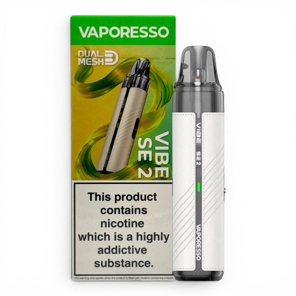 Vaporesso Vibe SE 2 Vape Kit | Leather White | Best4vapes