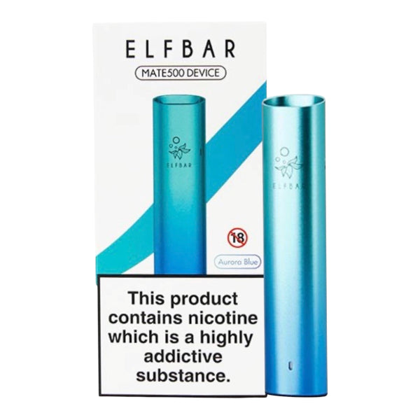 Elf Bar Mate 500 Pod Vape Kit | Battery Device | Aurora Blue | Best4vapes