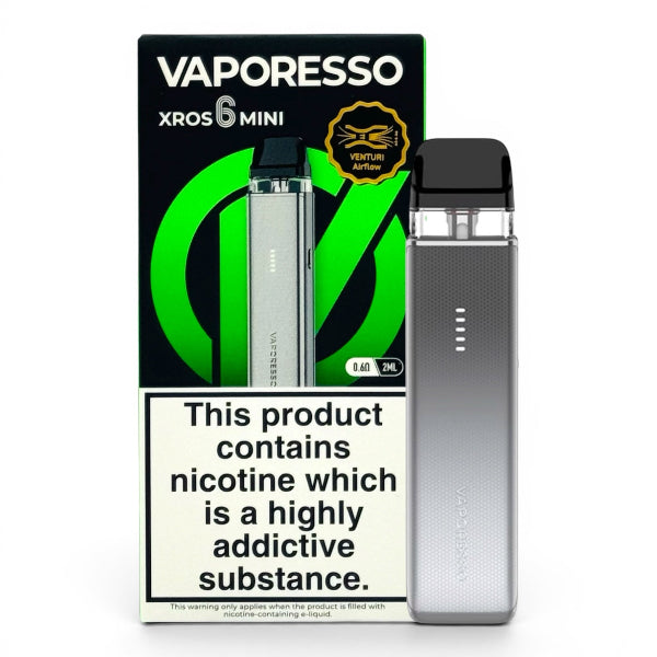 Vaporesso XROS 6 Mini Vape Kit | Titanium Silver | Best4vapes