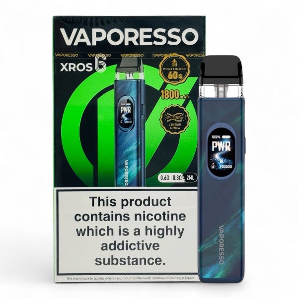 Vaporesso XROS 6 Vape Kit | Aurora Blue | Best4vapes
