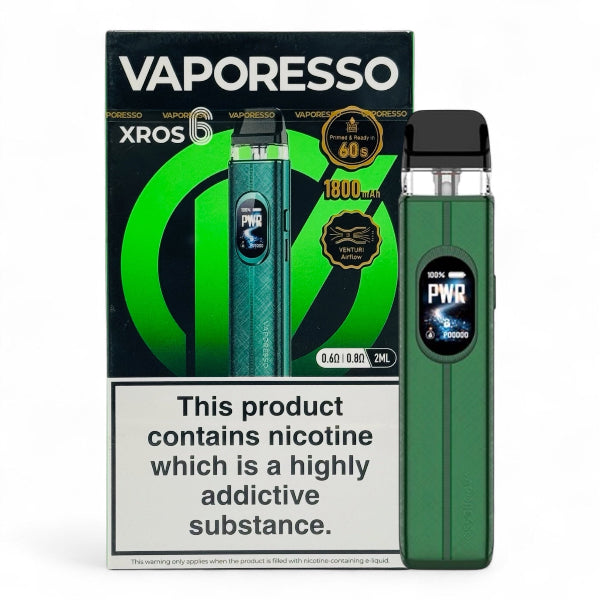 Vaporesso XROS 6 Vape Kit | Silk Green | Best4vapes