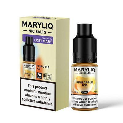 Pineapple Ice 10ml Nic Salt E-liquid by Lost Mary Maryliq | Best4vapes