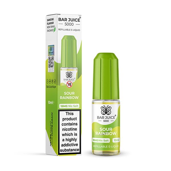 Sour Rainbow 10ml Nic Salt E-liquid by Bar Juice 5000 | Best4vapes