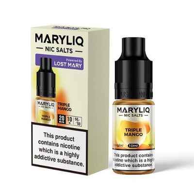 Triple Mango 10ml Nic Salt E-liquid by Lost Mary Maryliq | Best4vapes