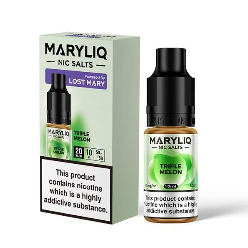 Triple Melon 10ml Nic Salt E-liquid by Lost Mary Maryliq | Best4vapes