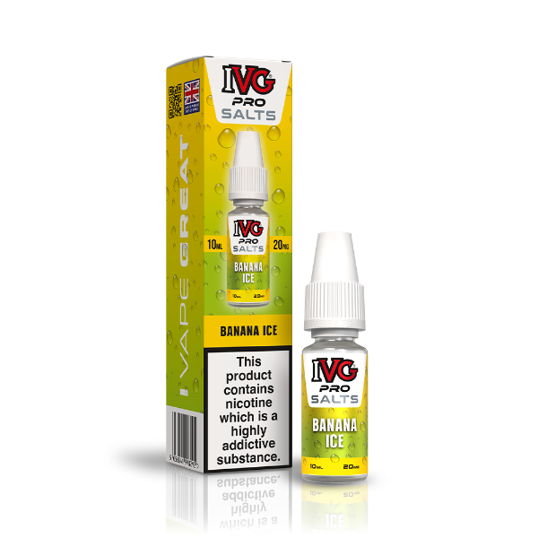 Banana Ice 10ml Nic Salt E-liquid by IVG Pro Salts | Best4vapes