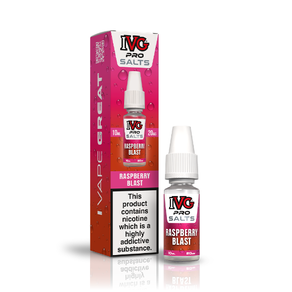 Raspberry Blast 10ml Nic Salt E-liquid by IVG Pro Salts | Best4vapes