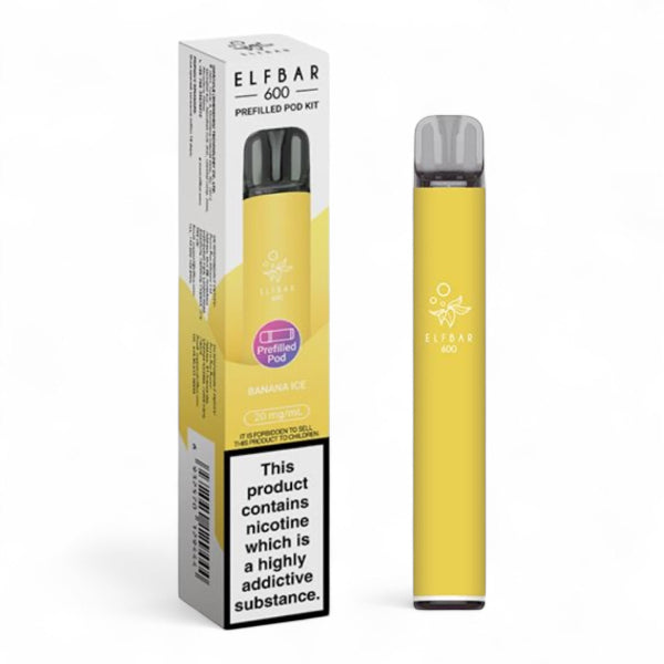 Elf Bar 600 Prefilled Vape Kit | Banana Ice | Best4vapes