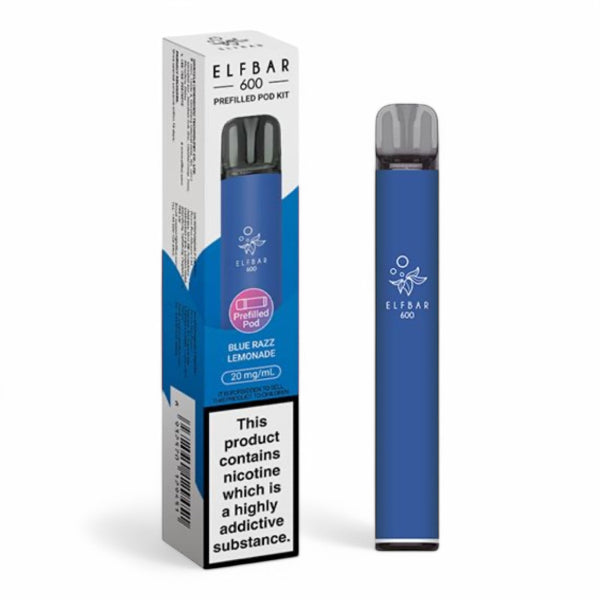 Elf Bar 600 Prefilled Vape Kit | Blue Razz Lemonade | Best4vapes