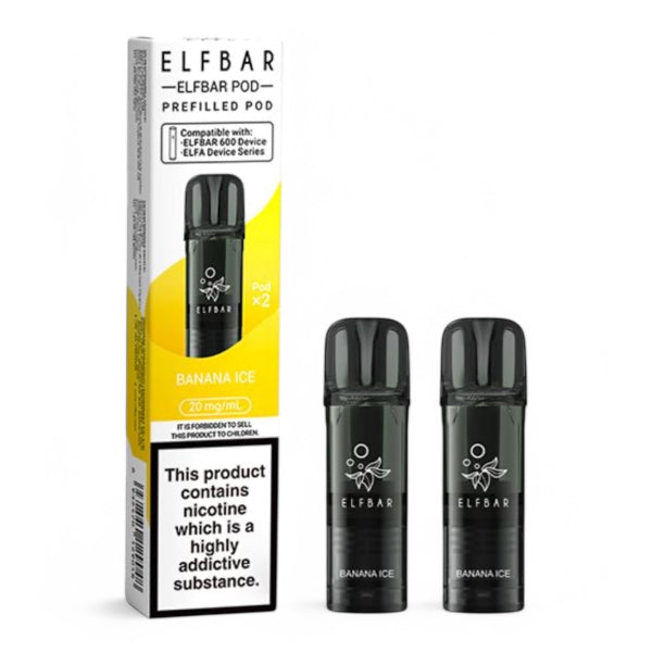 Elf Bar 600 Prefilled Pods | Banana Ice | Best4vapes