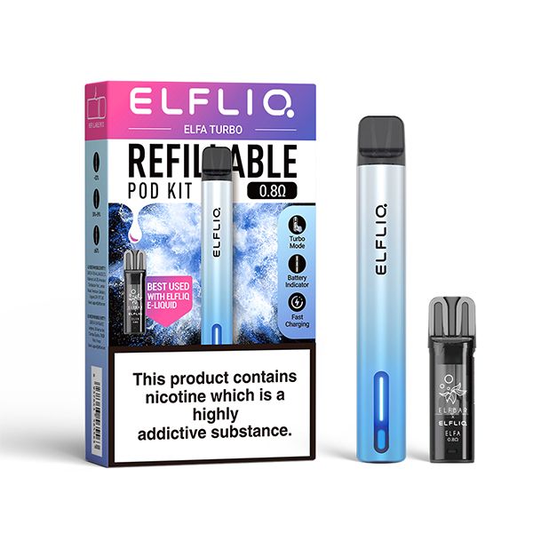 Elfliq Elfa Turbo Vape Kit | Aurora Cyan | Best4vapes