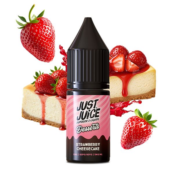 Strawberry Cheesecake 10ml Nic Salt E-liquid by Just Juice Desserts | Best4vapes