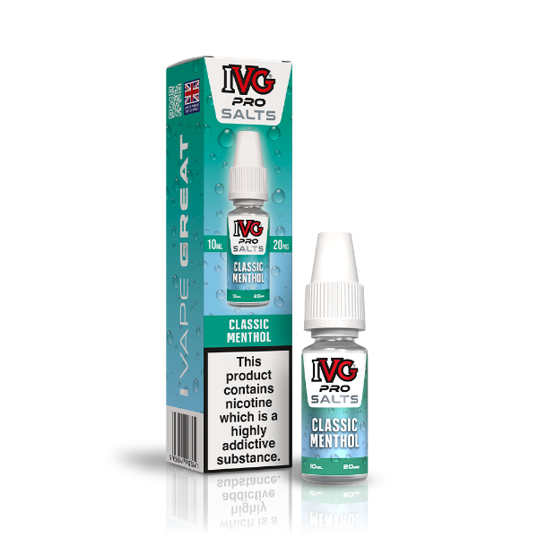 Classic Menthol 10ml Nic Salt E-liquid by IVG Pro Salts | Best4vapes