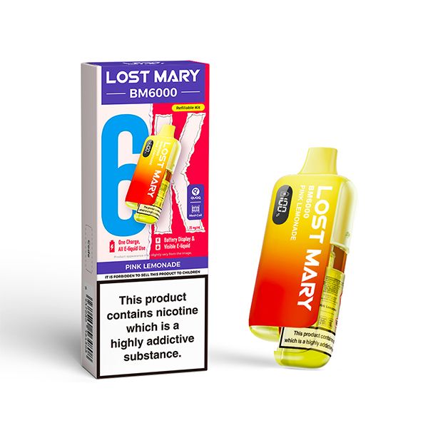 Lost Mary BM6000 Disposable Vape Kit | Pink Lemonade | Best4vapes