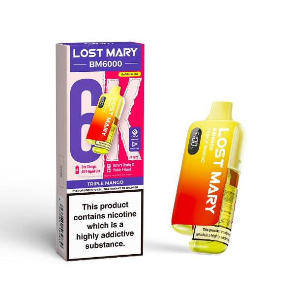 Lost Mary BM6000 Disposable Vape Kit | Triple Mango | Best4vapes