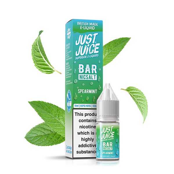 Spearmint 10ml Bar Nic Salt E-liquid by Just Juice | Best4vapes