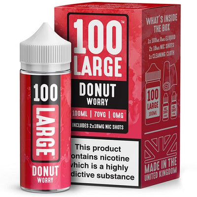 Donut Worry Short Fill E-liquid by 100 Large | 100ml | Best4vapes