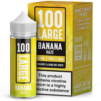 Banana Haze Short Fill E-liquid by 100 Large | 100ml | Best4vapes