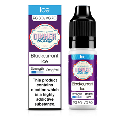 Blackcurrant Ice Dinner Lady 10ml E-liquid | Best4vapes