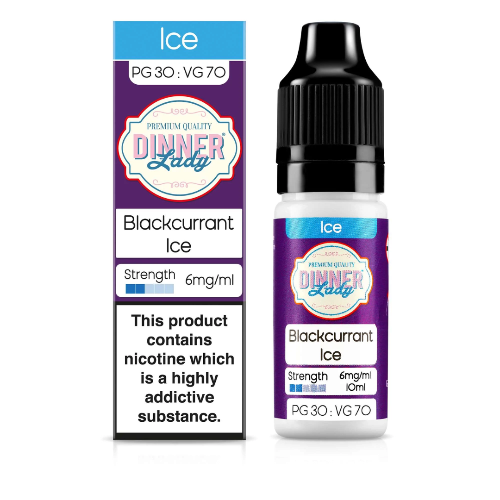 Blackcurrant Ice Dinner Lady 10ml E-liquid | Best4vapes