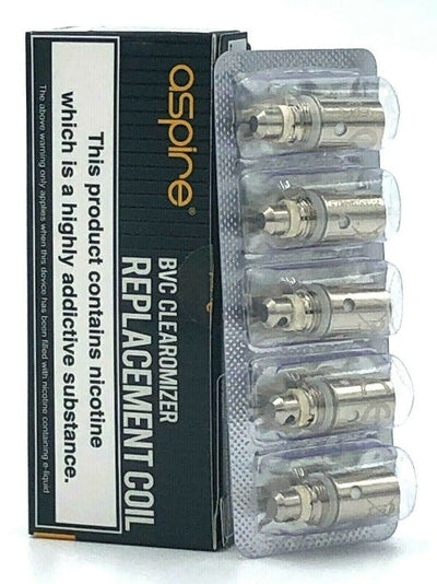 Aspire BVC Clearomizer Replacement Coils (5 Pack) - Best4vapes