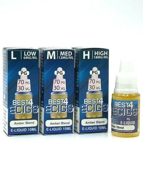 Amber Blend High PG E-liquid by Best4ecigs (10ml) - Best4vapes