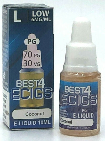 Coconut High PG E-Liquid by Best4ecigs (10ml) - Best4vapes