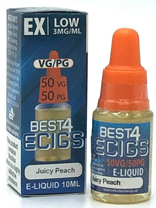 Juicy Peach E-Liquid by Best4ecigs (10ml) - Best4vapes