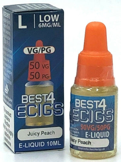Juicy Peach E-Liquid by Best4ecigs (10ml) - Best4vapes