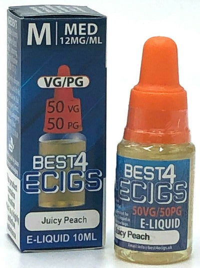 Juicy Peach E-Liquid by Best4ecigs (10ml) - Best4vapes